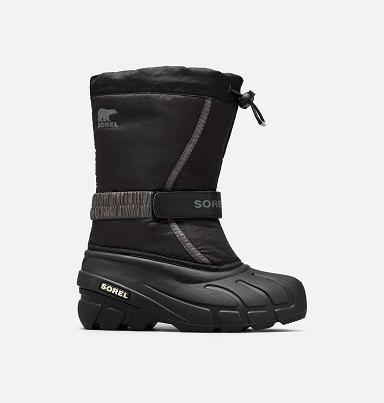 Sorel Flurry Boots UK - Kids Boots Black,Grey (UK7921830)